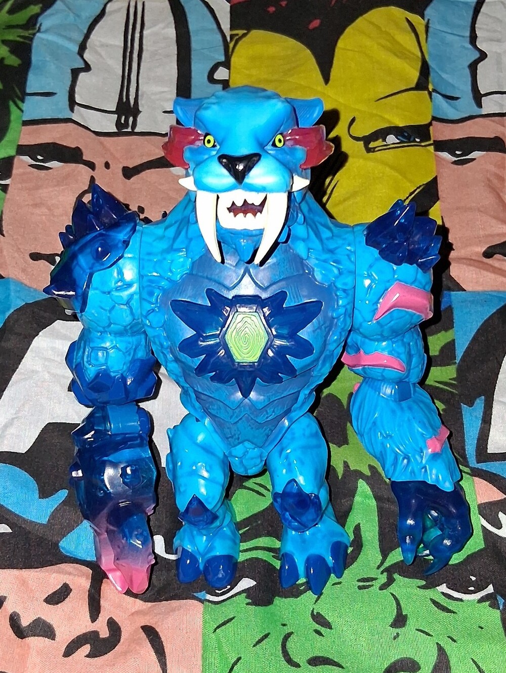 MrBeast Mr Beast Lab Panther Action Figure Collector Toy Mutant Blue Pink 6.5"